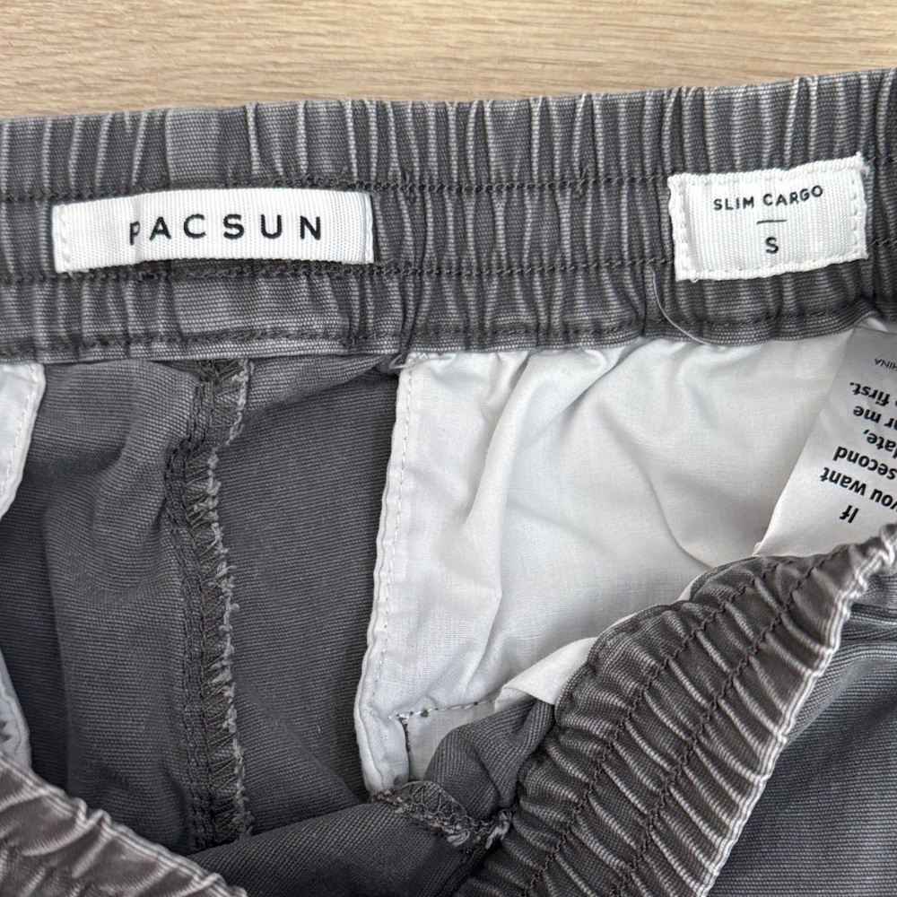 PacSun Gray Cargo Pants for Men - Picture 3 of 8